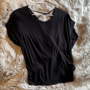 Black top with open back